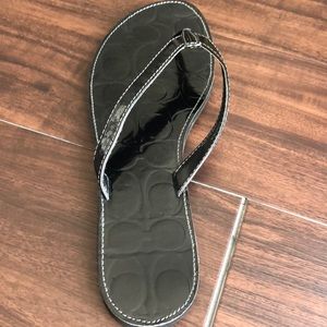 Coach Shoes - Coach black flip flops Coach Shoes - Coach black flip flops